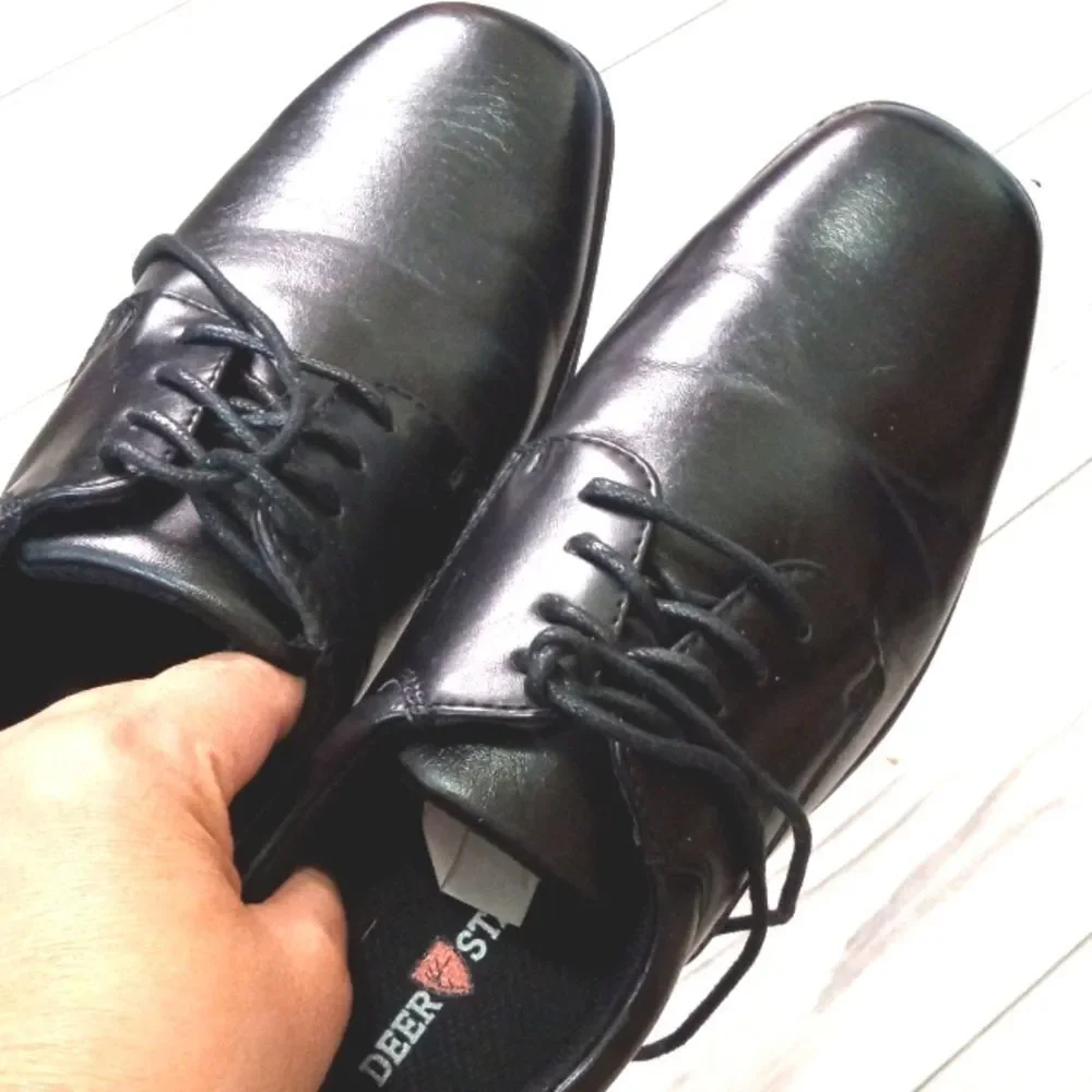 (36-3856) Deer Stags Dress Shoes  Sz 4